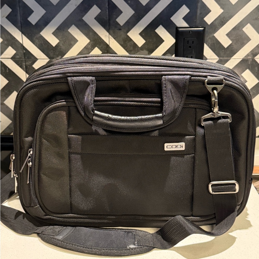 CODi Black Professional Laptop Bag for Men